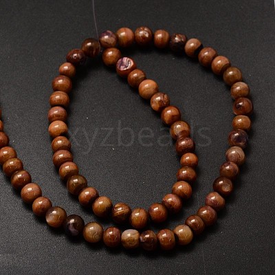 Natural Freshwater Shell Round Bead Strands SHEL-M012-03-1