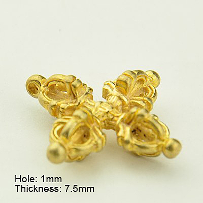 Brass Buddhist Pendants X-KK-K053-G-1