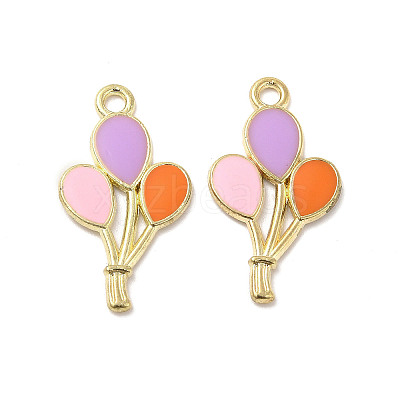 Alloy Enamel Pendants ENAM-B050-10G-02-1