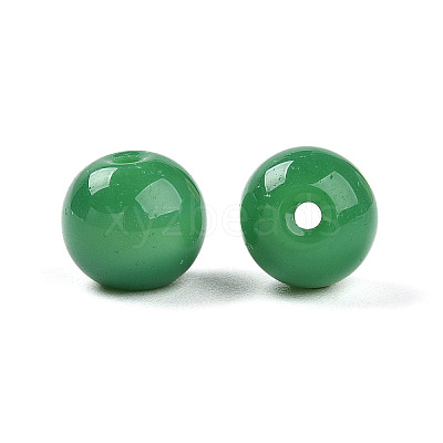 Opaque Solid Color Glass Beads X1-GLAA-N007-8mm-A10-1