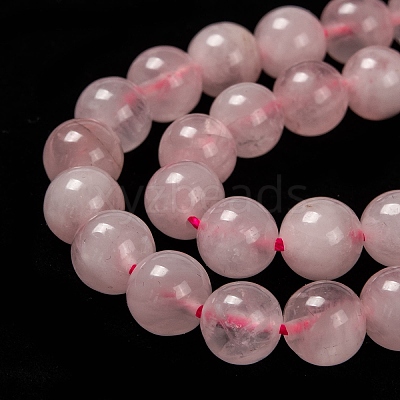 Natural Madagascar Rose Quartz Beads Strads X1-G-D655-8mm-1