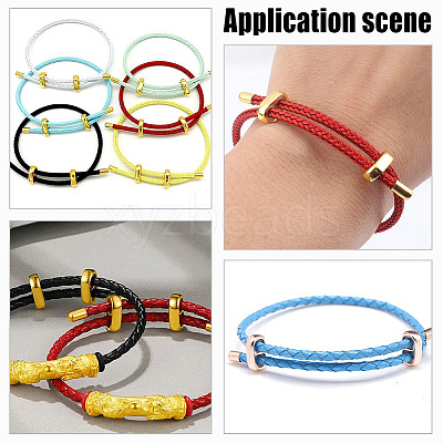 4 Sets 2 Colors Stainless Steel Silicone Bayonet Clasps STAS-AR0002-63-1