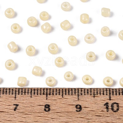 8/0 Baking Paint Glass Round Seed Beads SEED-S036-01B-19-1