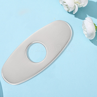 Oval Stainless Steel Faucet Hole Covers STAS-WH20001-18A-P01-1