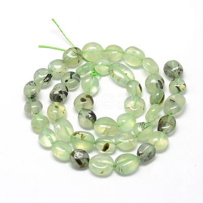 Natural Prehnite Beads Strands G-R445-8x10-25-1