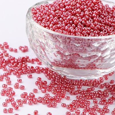 (Repacking Service Available) Glass Seed Beads SEED-C021-3mm-125B-1