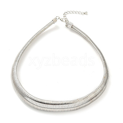 Iron Snake Chains Choker Necklaces LS-NJEW-P289-03B-P-1