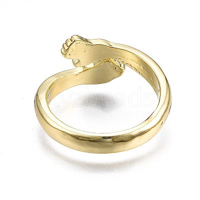 Rack Plating Alloy Cuff Rings RJEW-T011-36LG-RS-1