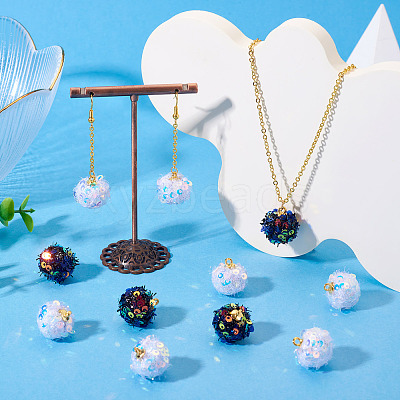 30Pcs 2 Colors Cloth Pendants FIND-TA0008-35-1