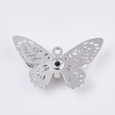 Brass Filigree Pendants KK-R082-07P-1