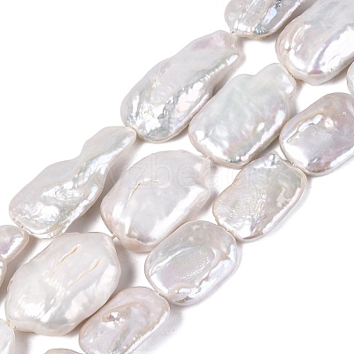 Natural Baroque Keshi Pearl Beads Strands PEAR-S020-D12-1