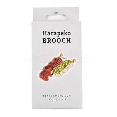 MIYUKI Seed Beads Dango Oyster Brooch Making Kits DIY-H165-04E-1