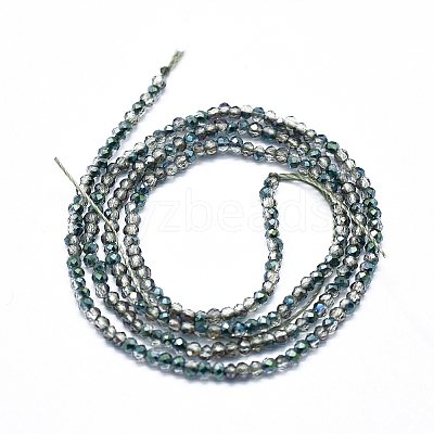 Electroplate Glass Beads Strands X-GLAA-F079-A-HP04-1
