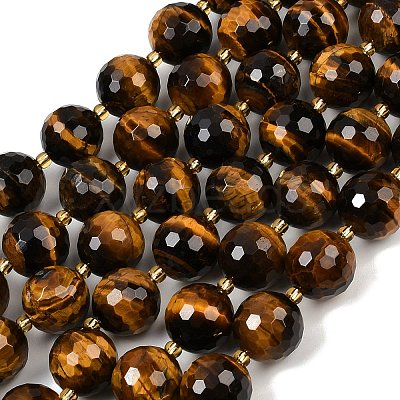 Natural Tiger Eye Beads Strands G-C249-A19-16mm-1