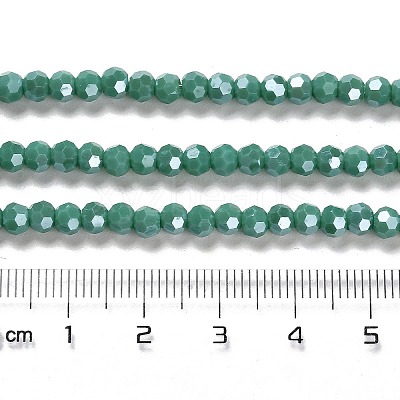 Electroplate Opaque Glass Beads Strands EGLA-A035-P4mm-A13-1