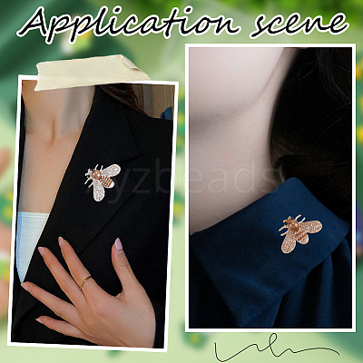 6Pcs 6 Styles Alloy Rhinestone Cabochons FIND-SC0009-45-1