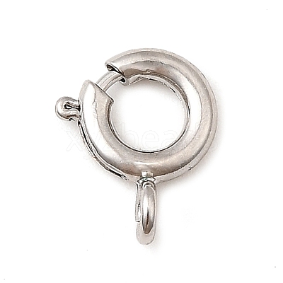 Brass Spring Ring Clasps KK-D407-20P-B-1