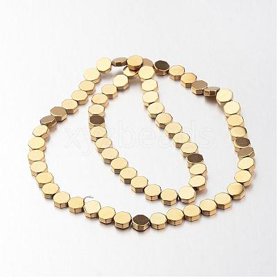 Electroplate Non-magnetic Synthetic Hematite Bead Strands G-F300-59-03-1