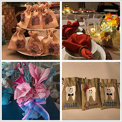 Burlap Packing Pouches Drawstring Bags ABAG-BC0001-02-1