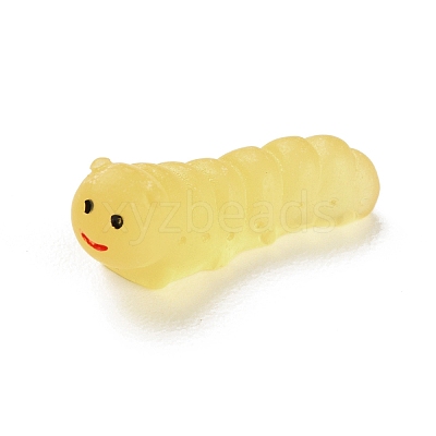 Luminous Resin Worm Ornament DJEW-R011-01C-06-1
