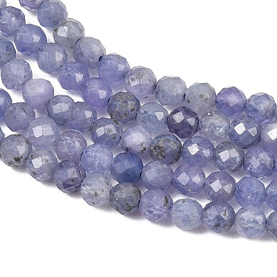 Natural Tanzanite Beads Strands G-S361-3mm-008-1