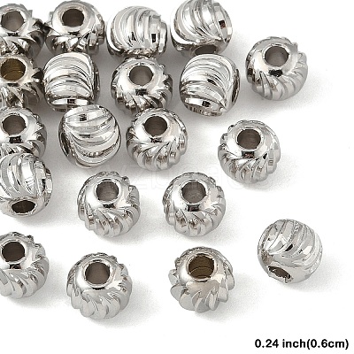 20Pcs Brass Spacer Beads KK-YW0003-18D-P-1