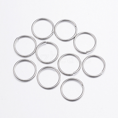 Tarnish Resistant 304 Stainless Steel Open Jump Rings A-STAS-P151-05-1