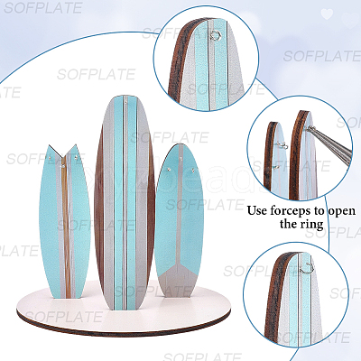 Wooden Jewelry Organizer Display Towers ODIS-SP0001-19B-1