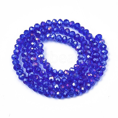 Electroplate Glass Beads Strands LS-EGLA-A034-T10mm-B27-1