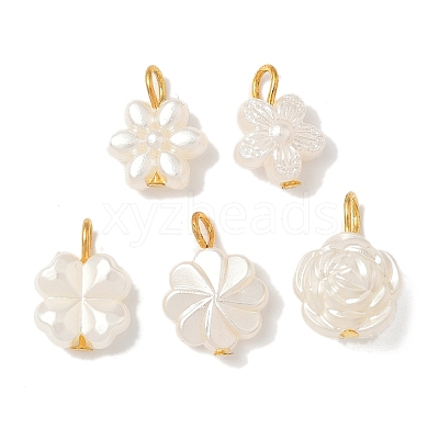 Plastic Pearl Charms PALLOY-JF04027-02-1