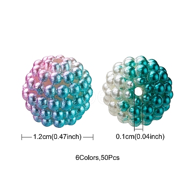 Imitation Pearl Acrylic Beads OACR-FS0001-28-1
