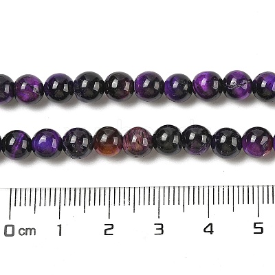 Grade AB Natural Tiger Eye Beads Strands G-B133-A02-8MM-04-1
