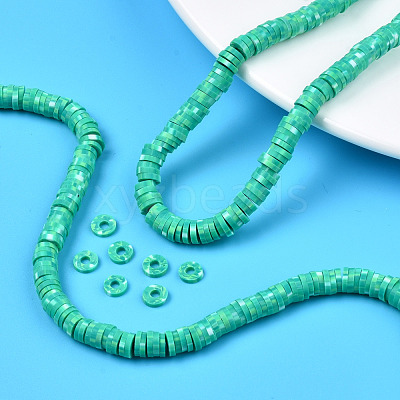 Handmade Polymer Clay Beads Strands CLAY-N008-010F-1