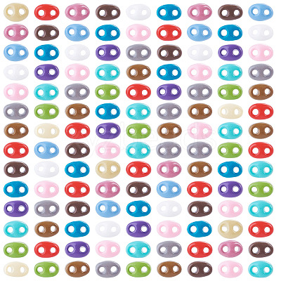300Pcs Opaque Colours Glass Seed Beads EGLA-TA0013-74-1