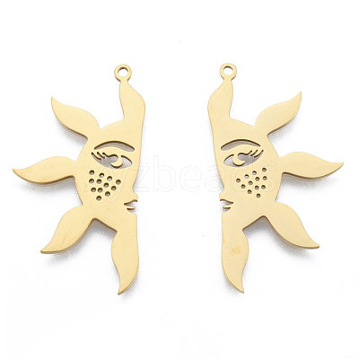 201 Stainless Steel Pendants STAS-N090-LA955-2-1