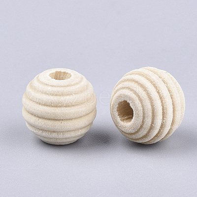 Natural Wood Beads X-WOOD-S053-48-1