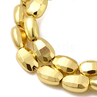 Electroplate Glass Beads Strands EGLA-F166-12-1