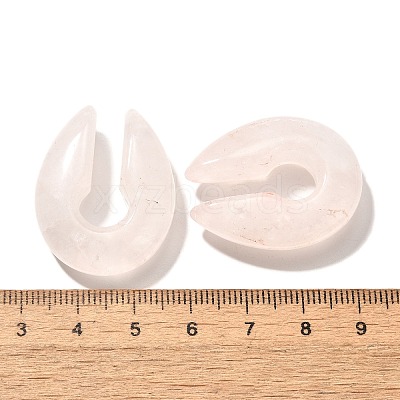 Natural Rose Quartz Ear Plugs Gauges G-I359-13B-02-1