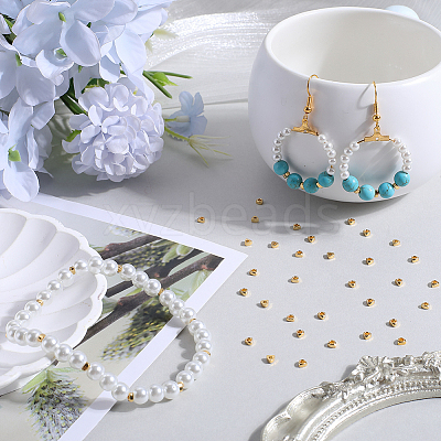 50Pcs Rack Plating Brass Beads KK-SC0005-14-1