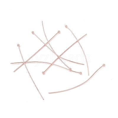 Brass Ball Head Pins X-KK-WH0058-02D-RG-1