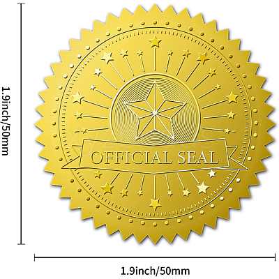 Self Adhesive Gold Foil Embossed Stickers DIY-WH0211-177-1