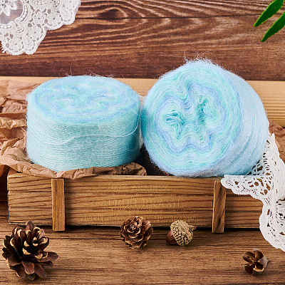 Segment Dyed Knitting Yarn DIY-TAC0033-03H-1