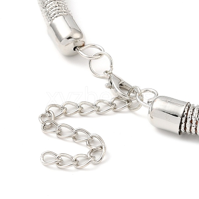 Iron Round Snake Chains Choker Necklaces NJEW-P289-04P-1