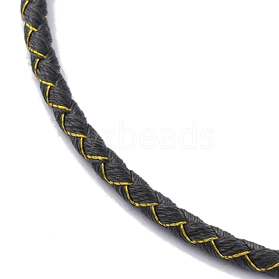 Polyester Cord Braided Bracelet Makings MAK-Z003-01P-04-1
