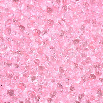 3/0 Baking Paint Glass Fringe Seed Beads SEED-A034-04C-1