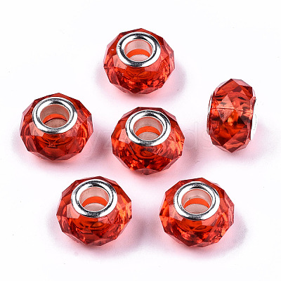 Transparent Resin European Beads RPDL-T003-003-B11-1