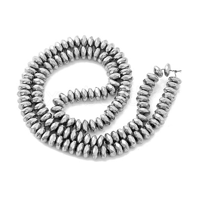Electroplate Non-magnetic Synthetic Hematite Beads Strands G-J160-D-01-1