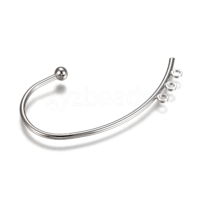 Brass Ear Cuff Findings PALLOY-L231-01P-1