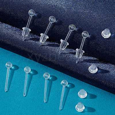 500Pcs Eco-Friendly Plastic Stud Earring Findings KY-SP0001-01A-1