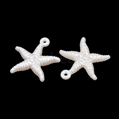 ABS Plastic Imitation Pearl Pendants KY-G035-01A-1